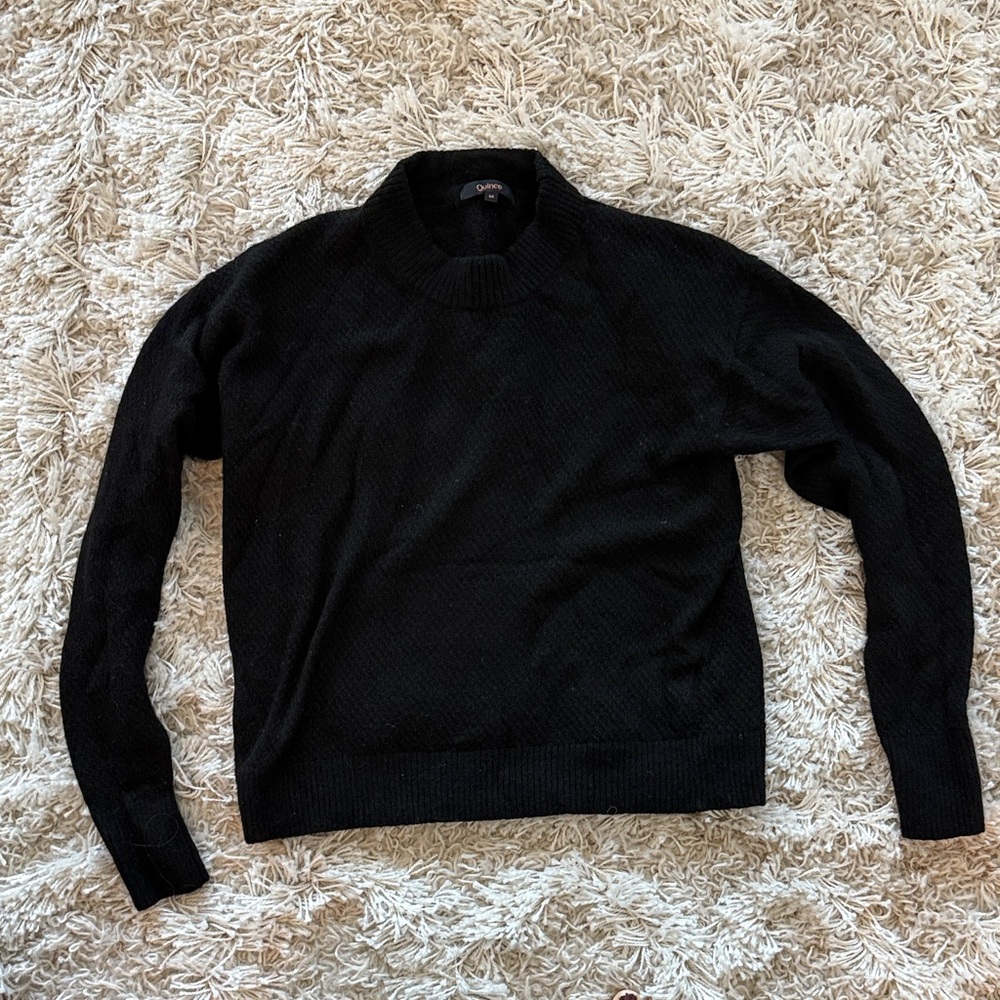 Quince Black Women's Sweater